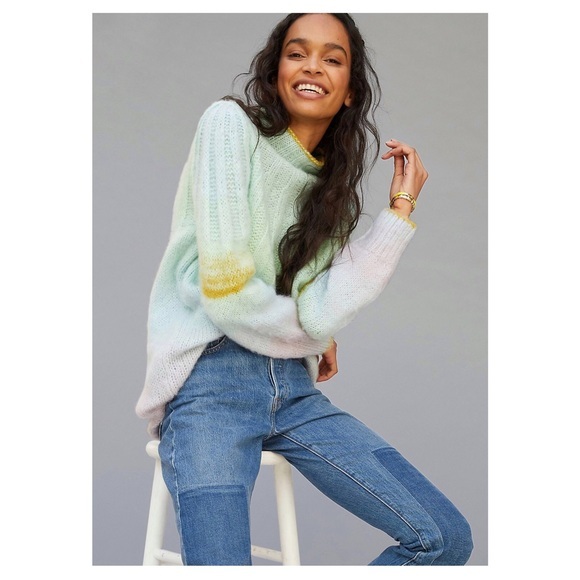 Anthropologie Perri Ombré Tunic Sweater - Picture 2 of 5